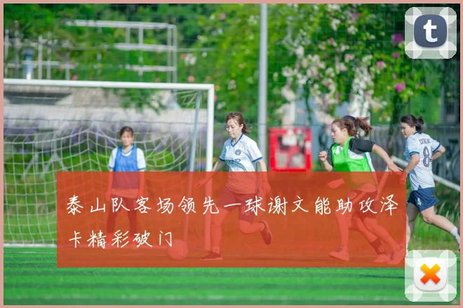 泰山队客场领先一球谢文能助攻泽卡精彩破门